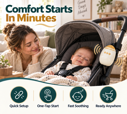 Portable Stroller Rocker & Baby Sleep Soother